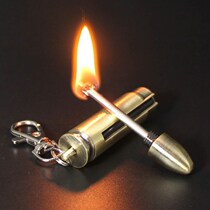 Inexhaustible matches outdoor portable ignition sticks kerosene lighter keychain blowing a fire break