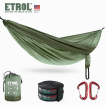 Hanging tree hanging hammock outdoor swing new camping single double human defense rollover dormitory dormitory dormitory student hanging chair summer