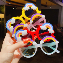 Children Sunglasses Little Girl Cute Korean Version Rainbow Glasses Girl Baby Summer Sunglasses Anti Glare Sunglasses
