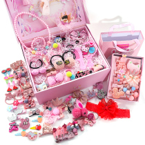  Baby gift box hair accessories set Childrens birthday gift girls cute headdress Princess baby hairpin hair ring rubber band