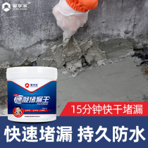 Plugging King quick-drying cement glue plugging spirit toilet roof waterproof leak plugging hole anti-penetration quick-drying water