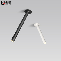 Creative personality adjustable angle embedded long pole spotlight Ming suit restaurant painting exhibition Light bar clothing store tube spotlight