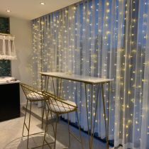 Led flashlights light curtains Colorful Lights Remote Waterfall Light strings Background Full Star StarIce Lights Net Red New Year decorations