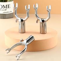   Stainless Steel Clothes Fork Head Girl head Clots Fork Head Flex Brace Rod Accessories Head pick up Rod Sunburn Head