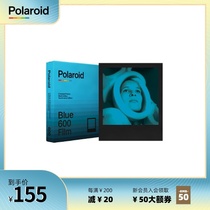 Official Polaroid Polaroid 600 two-color film Blue black frame Polaroid film 8 pieces April 2021