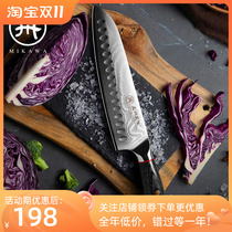 Real Damascus steel knife Sande knife Japanese chefs knife cooking knife special slicing household sharp hand forging