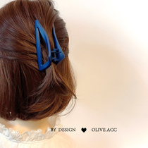 Japanese and Korean triangle French retro grab clip female back head hairclip simple Joker hair clip elegant ponytail clip