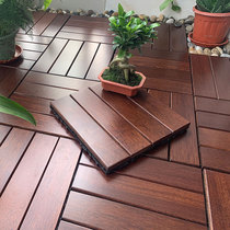 Read Sen Pineapple Anticorrosive Wood DIY Splicing Outdoor Terrace Garden Solid Wood Floor Self-paved Balcony Renovation