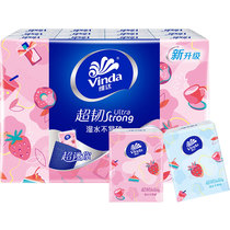 (Recommended in Sydney)Vader Sweetheart strawberry printed handkerchief paper super tough 4-layer 5 sheets X24 packs of paper face towel printing