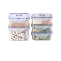 Music clasp plastic lunch box rectangular sealed fresh-keeping box portable fruit bento box refrigerator food storage box
