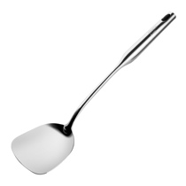 Great cooking Emperor thick 304 stainless steel long handle spatula environmental protection non-coated stir-frying shovel stainless steel shovel