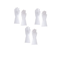 Chengcheng one day brush washing dishes gloves female summer thin kitchen housework cleaning nitrile gloves waterproof 3 pairs