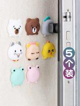 Punch-free anti-collision door stop silicone door suction anti-collision door handle earn pad wall suction door stop
