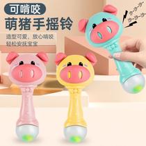 Children infant piggy piggy toy rocking bell newborn young child Early teaching grab can nibble a rattle and rattle a supermarket of a stall