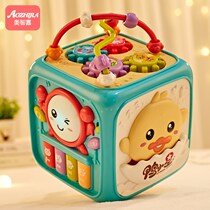 Baby toy charging Pat drum hand drum hand beat drum hexahedron puzzle Music 6 months baby early education 1 year old child
