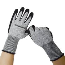 Anti-cut nitrile dipped gloves five-level anti-slip oil-resistant wear-resistant nitrile coating dipped multi-functional anti-cut and scratch