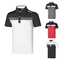 New golf clothing mens short-sleeved sports casual quick-drying large size loose golf jersey POLO summer