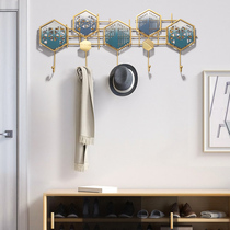 Nordic fashion iron hook creative door back coat hook porch shelf modern minimalist clothes hook