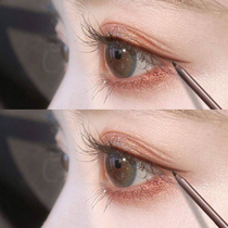 Li Jiaqi Eye Line gel pen Silkworm Pen waterproof without fainting white color brown pencil type hard head Neeyline pen female