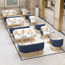  Milk tea shop table and chair combination Dessert tea Western restaurant Book bar Sales office Meeting room Cafe deck Sofa