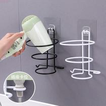 Hair dryer seat hanging non-perforated air cylinder wall fixing bracket iron toilet creative home wall-mounted bathroom