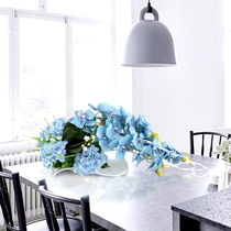 Simulation flower Modern simple decorative flower Nordic living room entrance table flower Phalaenopsis fake flower table floral decoration