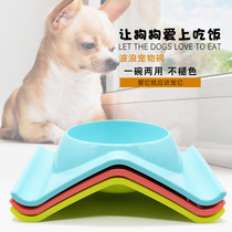 Stainless steel dog bowl Cat bowl Dog food bowl Teddy Bear Golden Retriever Pet bowl Pet supplies Cat supplies