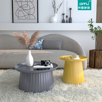Plastic coffee table small apartment simple modern small table home tea table Nordic light luxury living room sofa round a few