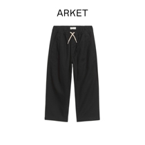 ARKET male and female child pure cotton loose trousers black 2022 spring new product 0979528005