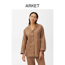 ARKET women women cotton loose pajamas home clothes deep autumn autumn 0929772001