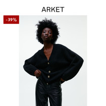 ARKET Womens Clothing Blend Long Sleeve Sweater Knit Cardiovert 2022 Spring Summer New Product 1010781001