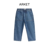 ARKET male and female pure cotton tightness waist jeans blue 2022 spring new 0996057004