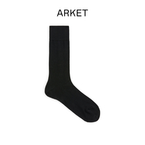 ARKET men thin mercerized cotton stockings black 2021 Autumn New 0640437001