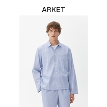 ARKET Men's Cotton Stripe Pajamas Home Wear Blue Stripe 2021 Autumn New 0990935002