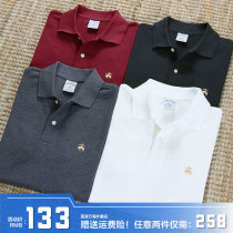 American Booker brothers polo shirt mens short-sleeved BrooksBrothers lapel T-shirt Business casual summer American