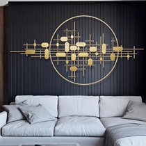 Light luxury wrought iron wall decoration living room sofa background wall wall hanging iron decoration wall decoration pendant