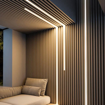 Mehuan linear lamp embedded LED aluminum alloy line lamp slot concealed linear lamp with open ceiling line lamp