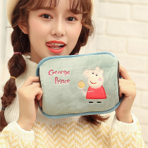Small hot water bag Mini small childrens hand warmer cartoon charging water filling man cute handbag female portable small