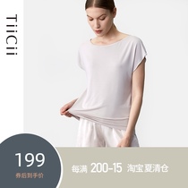 TiiCii incognito simple modal T-shirt womens summer can wear short-sleeved round-neck pajamas thin home clothes