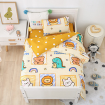 Kindergarten quilt three-piece quilt cotton cartoon children six-piece baby set into the garden nap bed bedding