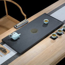 Natural Ugin stone tea tray hand-polished whole stone tea table high-end office living room home large tea sea