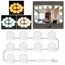 10 makeup bulb string paste mirror front beauty bulb dressing table suction cup lighting mirror fill bulb three colors