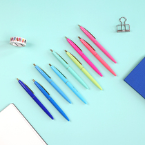 20pcs multi-color ballpoint pen Press type Student cute girl color OCD pen Office business oil pen Small fresh writing exam hand account signature pen