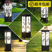 Solar light super bright outdoor waterproof grass New Chinese garden villa community outdoor courtyard landscape lawn light