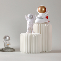 Qiaoxi creative table display table decoration ornaments flowerpot heightened base jewelry shoe bag display rack glasses shelf