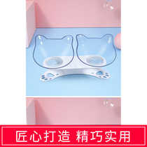 Cat Bowl Protection Cervical Cat Food Basin Care Neck Double Bowl Cat Food Water Bowl Dog Bowl Pet Rice Basin Proof of Cat Litter