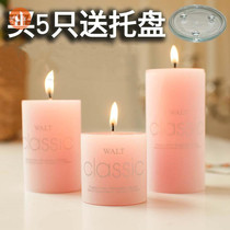 Candles home burn-resistant old smokeless round candlelight dinner power outage emergency big fragrant smoked table tray romantic Festival