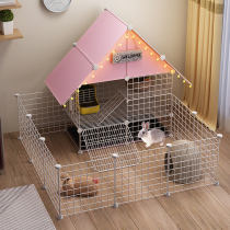 Rabbit cage rabbit cohorts Home Indoor pets Dutch pig Automatic Qingdung ultra large size Villa Exclusive Breeding Cage small