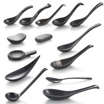 Melamine spoon chopsticks set commercial restaurant tableware long handle spoon with hook kung fu spoon round head spoon chopsticks rack