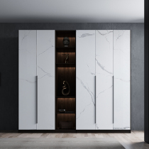 Italian minimalist light luxury wardrobe modern simple Net red combination cabinet locker home bedroom big wardrobe TX07